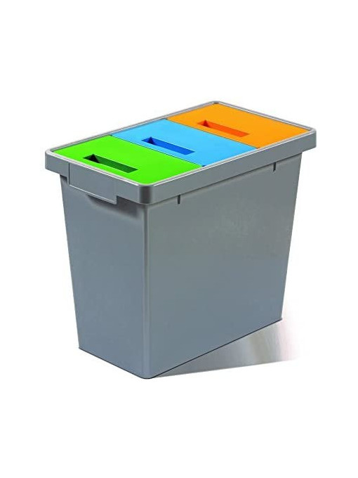 Mini sistem modular de reciclare a deșeurilor Mattiussi Polymax, 49 x 29 x 42 cm