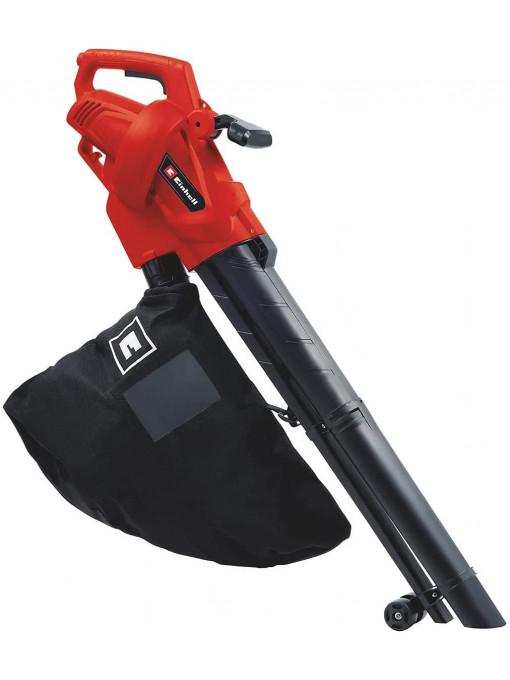 Aspirator/Suflantă electrică de frunze Einhell GC-EL 2500 E (2500 W, sac de colectare 40 l, 2 roți, curea de transport reglabilă)