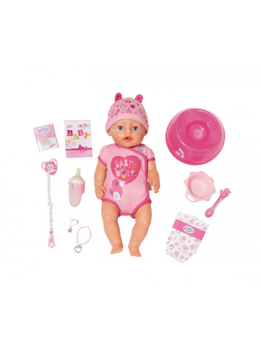 Papusa interactiva Zapf Baby Born Soft Touch - 43cm