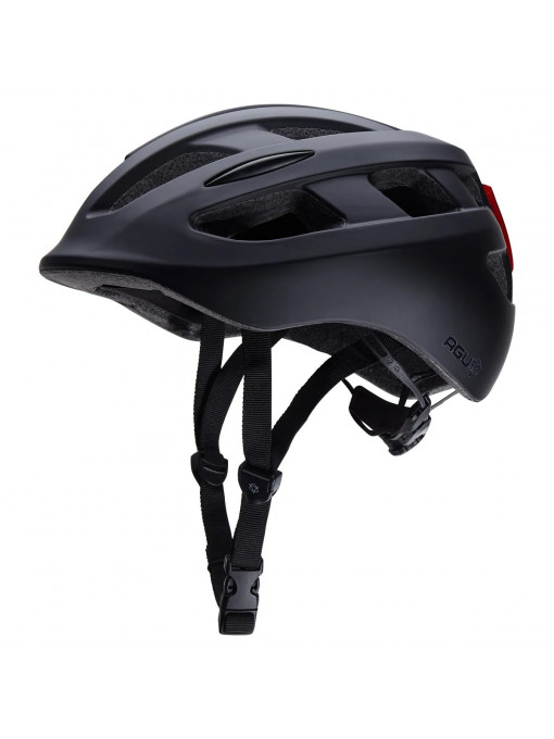 Casca bicicleta AGU Civick LED - neagra, S/M