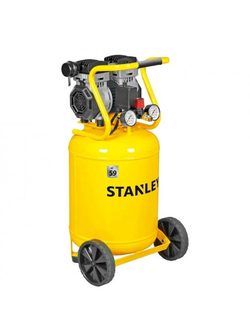 Compresor vertical silențios Stanley Siltek 1,3 CP, 50 V, capacitate 50l