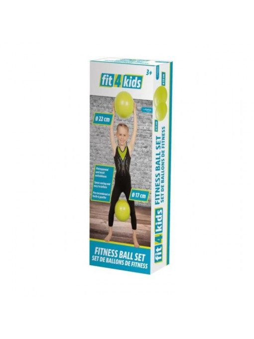 Set 2 mingi de fitness gonflabile, Fit4Kids
