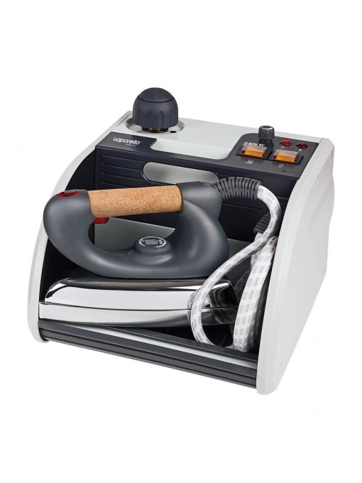 Stație de călcat profesională Polti Vaporella Super Pro, talpă aluminiu, 1750 W, 1.7l, 3 Bar, 120 gr/min, Gri