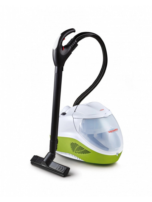 Aspirator cu Abur Polti Vaporetto Lecoaspira FAV 80, 2450 W, cu funcție de spălare/uscare și filtrare prin apă, Alb/Verde