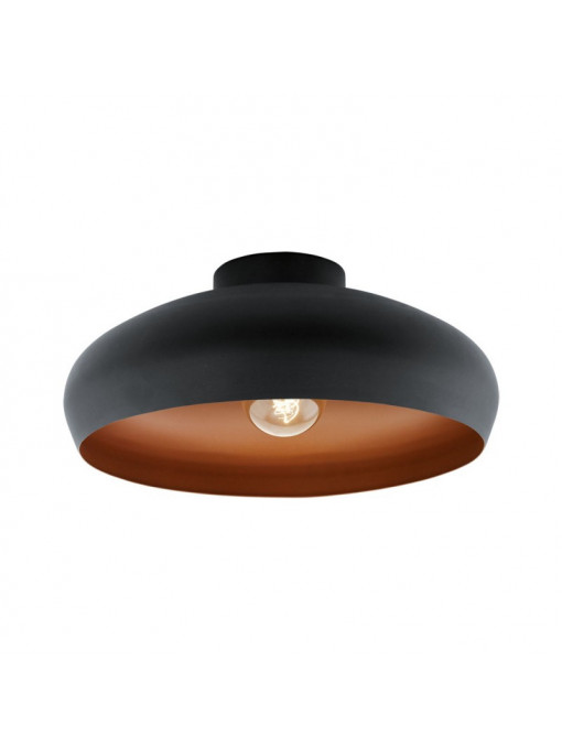 Plafoniera EGLO Mogano - E27 - Ø 40 cm – Negru/Cupru
