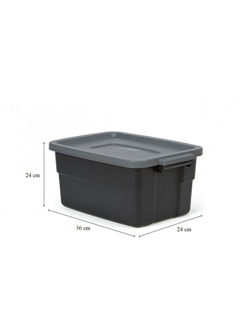 Set 3 cutii depozitare cu capac (24 * 24 * 36 cm)