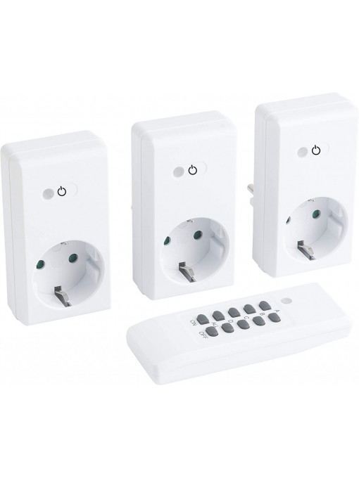Set prize radio Meister 3 + 1, 1100 W - 4 canale, cu telecomandă, funcție de auto-învățare, rază de acțiune 30m
