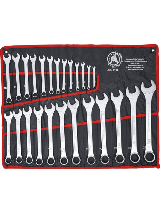 Set BGS 25 Chei combinate, 6-32 mm, etui inclus
