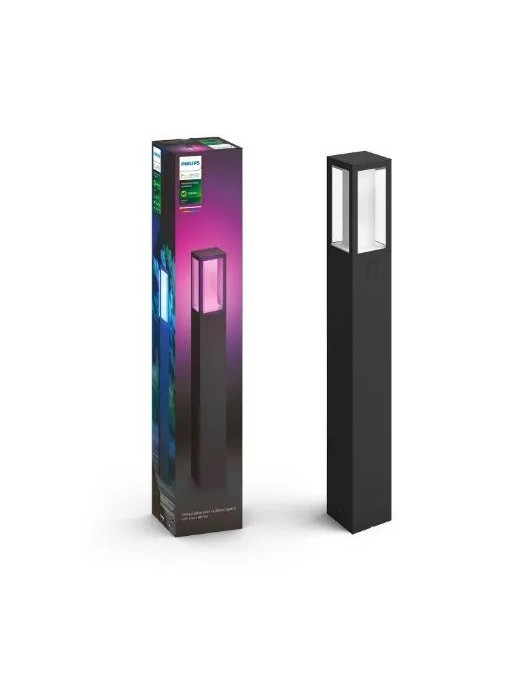 Stalp iluminat exterior LED Philips Impress HUE, 77cm