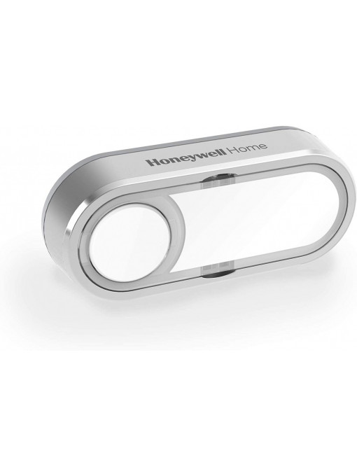 Buton de sonerie wireless Honeywell Home DCP511G cu plăcuță pentru nume și afișaj cu funcție LED, gri