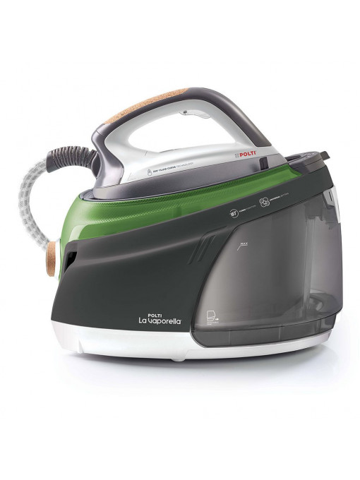 Stație de călcat Polti la Vaporella XT90C cu talpă ceramică dublă, 2350 W, 7.5 bar, culoare verde/gri