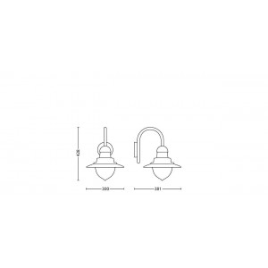 Aplica LED exterior din bronz Philips Raindrop - Img 2