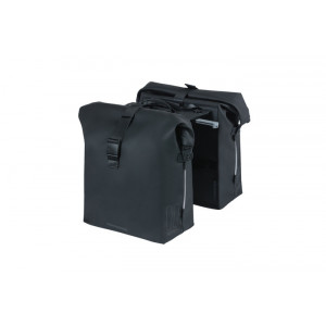 Geanta dubla pentru bicicleta Basil SoHo MIK 41l, neagra - Img 1