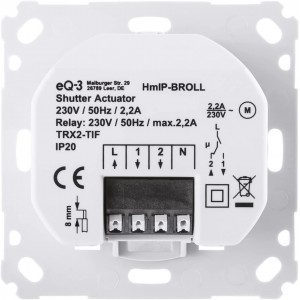 Actuator de jaluzele Homematic IP Smart Home pentru întrerupătoare de marcă, model HMIP-BBL - Img 2