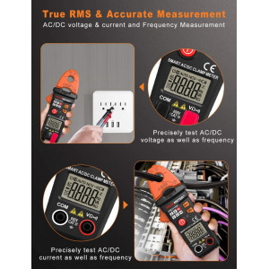 Clește ampermetric digital Peakmeter PM2116S, măsurare tensiune, intensitate, rezistență, diode și continuite în circuit - Img 6