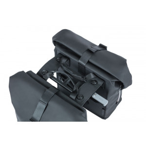 Geanta dubla pentru bicicleta Basil SoHo MIK 41l, neagra - Img 2