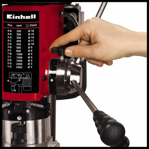 Mașină de găurit cu coloană Einhell TC-BD 630 (630 W, Carter MK2, 12 viteze, viteză maximă 2450 rpm, opritor de adâncime, menghină inclusă) - Img 3