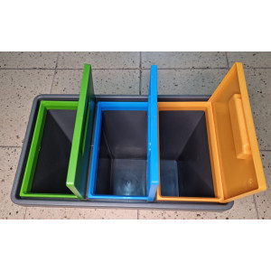 Mini sistem modular de reciclare a deșeurilor Mattiussi Polymax, 49 x 29 x 42 cm - Img 2