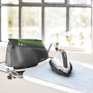 Stație de călcat Polti la Vaporella XT90C cu talpă ceramică dublă, 2350 W, 7.5 bar, culoare verde/gri - Img 3
