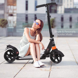 Trotinetă de oraș pentru adulți Hesyovy T-style, pliabilă, reglabilă în înălțime, din aluminiu, roată de 195mm - Img 1