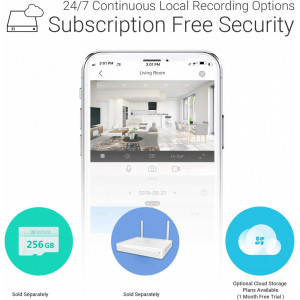 Cameră de supraveghere Wi-Fi de interior EZVIZ C1C 1080P, vedere nocturnă de 12 m, audio bidirecțional, detecție mișcare, unghi larg 130, Wi-Fi 2,4 Ghz, compatibil Alexa - Img 7