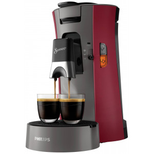 Espressor Philips Senseo Select CSA230/90 - Rosu intens si gri casmir - Img 1