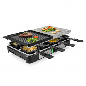 Gratar electric gourmet, cu piatra si raclete Tristar RA-2747, pentru 8 persoane - Img 2