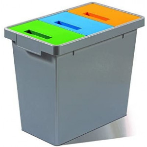 Mini sistem modular de reciclare a deșeurilor Mattiussi Polymax, 49 x 29 x 42 cm - Img 1