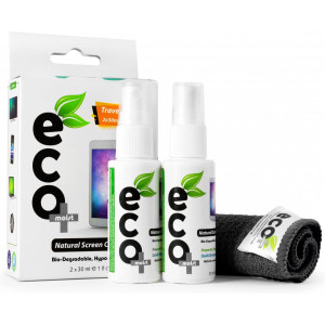Set curatare ecran Ecomoist 2 * 30ml + laveta microfibra - Img 1