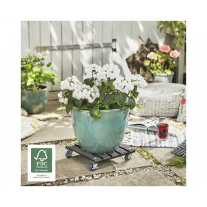Suport din lemn pentru plante 29 * 29 cm - Img 3