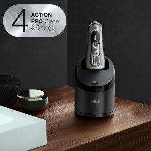 Aparat de ras electric Braun Series 9 9365cc Wet&Dry cu statie de curatare - Img 3