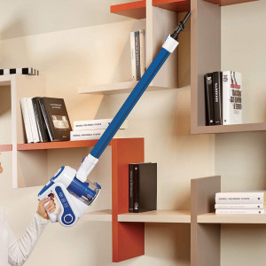 Aspirator vertical fara fir Polti Forzaspira Slim SR90B, 2 in 1, Ciclonic, Autonomie lucru 40 min, 0.5 l, Perie Motorizata, Albastru - Img 6