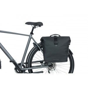 Geanta dubla pentru bicicleta Basil SoHo MIK 41l, neagra - Img 4