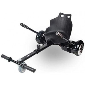 Scaun Beeper R4-Kart-N pentru hoverboard de 6.5 inch, 8 inch, 10 inch, reglabil, negru - Img 1