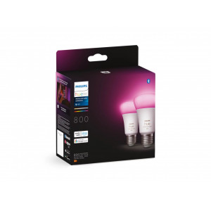 Bec LED Philips Hue E27 Ambianta alba/color 6,5W - Img 2