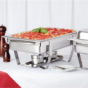 Chafing dish Olympia 9 litri, set 4 bucati, inox - Img 2