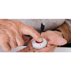 Dispozitiv de urgență wireless pentru vârstnici și persoane cu dizabilități, cartela SIM și GPS inclus, senzor de cădere, rezistent la apă - Img 2