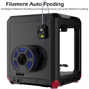 Imprimantă 3D Voxelab Aries, șine duble cu axa Z, nivelare semi-automată, senzor de filament, platformă din sticlă carborundum, imprimare WiFi 7,87 x 7,87 x 7,87 inch - Img 5
