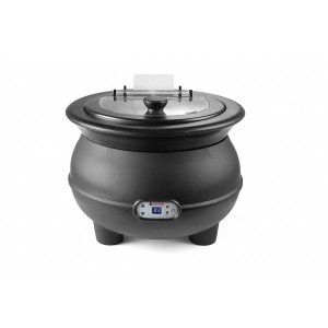 Încălzitor supă electric Hendi, 230 V, 435 W, 8 L, panou digital, oțel inoxidabil, negru - Img 1