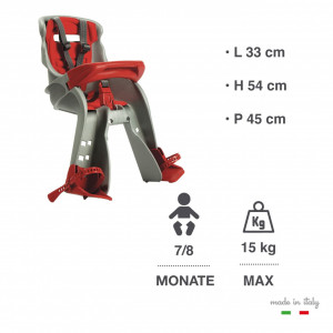 Scaun de copii pentru bicicletă OK Baby Orion, greutate maximă susținută 15kg - Img 4