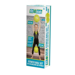 Set 2 mingi de fitness gonflabile, Fit4Kids - Img 1