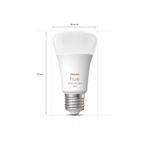 Bec LED Philips Hue E27 Ambianta alba/color 6,5W - Img 1