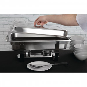 Chafing dish Olympia 9 litri, set 4 bucati, inox - Img 4