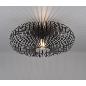 Plafoniera Trio Leuchten Johann Ø50cm 60W Negru - Img 1
