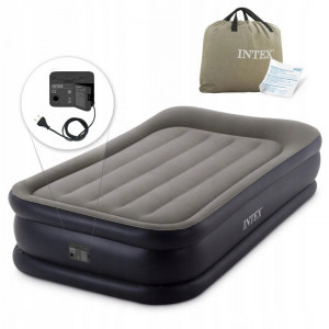 Saltea gonflabilă Intex Dura-Beam Plus, cu pompă eletrică (152 x 203 x 42 cm) - Img 3