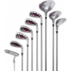 Set complet de 9 crose golf pentru începători WILSON Stretch XL, damă, mâna stângă, geantă inclusă - Img 2