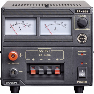Sursă de alimentare Voltcraft EP-925, 3-15 VDC, 25A, 375 W - Img 2