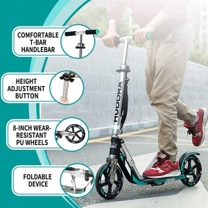 Trotinetă pliabilă Hudora BigWheel 205, tehnologie RX Pro - Img 5