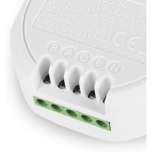 Comutator de perete fără fir pentru rulouri Smartwares SH5-SET-RD, alb + 1 întrerupător - Img 5