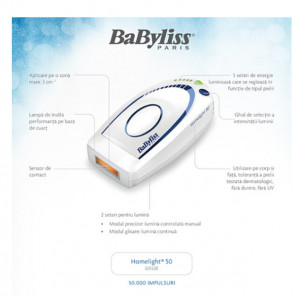 Epilator laser BABYLISS Homelight 50 G932E - Img 4